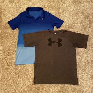 2 Under Armour Youth XL Short Sleeve Shirts